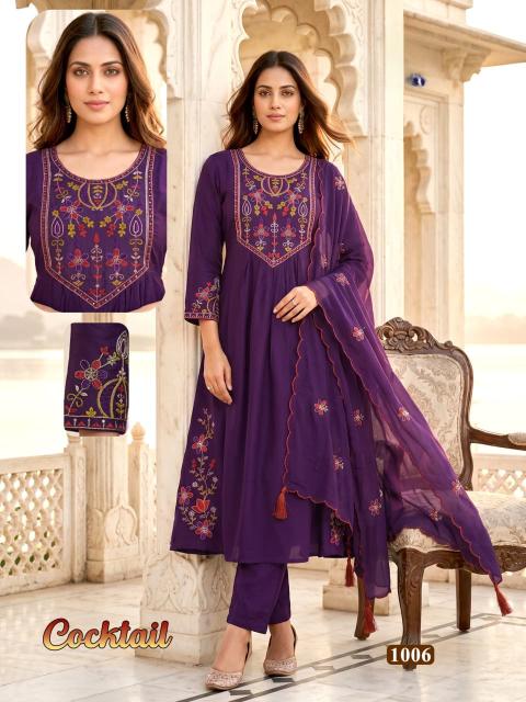 Desi kudi cocktail anarkali 3pcs wholesale ladies kurti in ludhiana